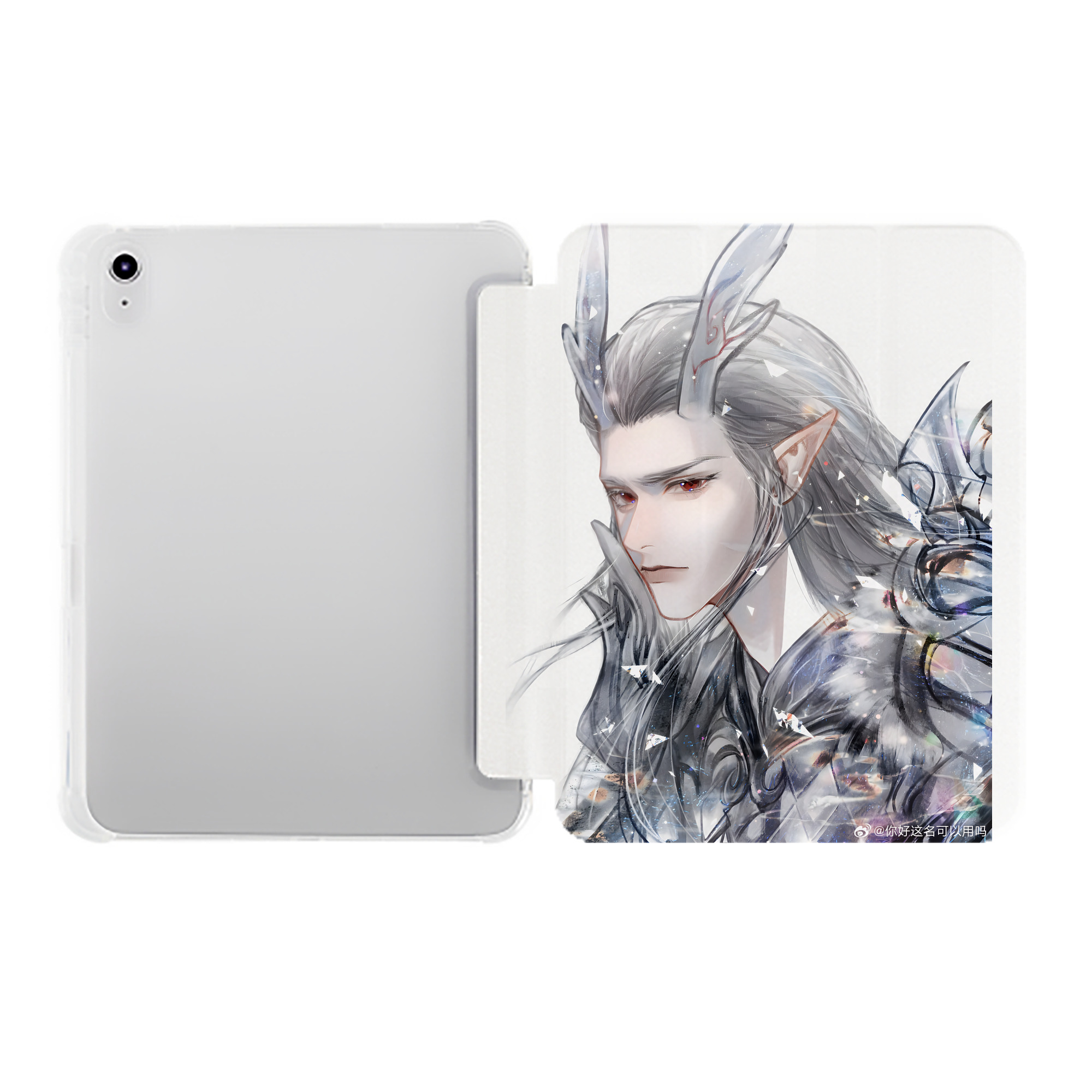 （画像用） Ne Zha 2 ナタ 魔童の大暴れ IPad ケース ペン収納付き 三つ折りスタンド PUレザー×シリコン 対応機種9.5/10.5/10.9インチ